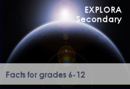 image of planet - "Explora secondary - facts for grades 6-12