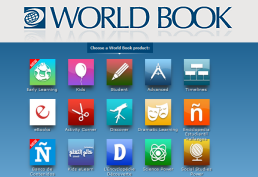 home page of world book online